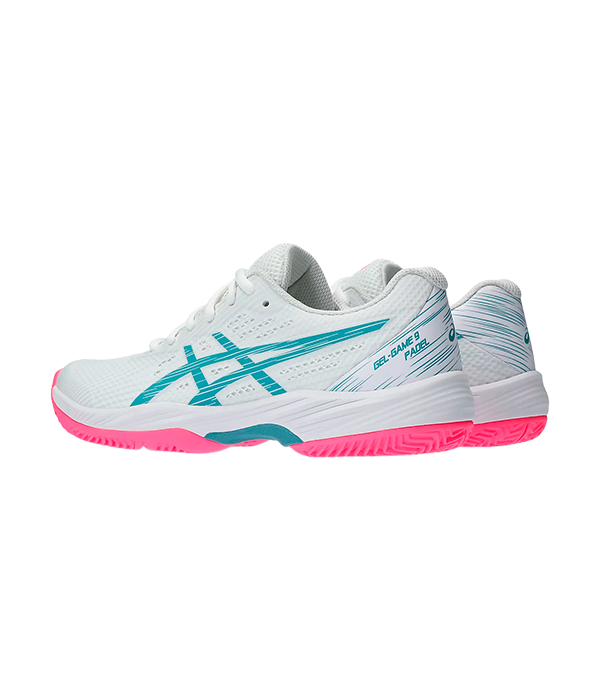 Zapatillas Asics Gel-Game 9 Padel Women Blanco/Rosa