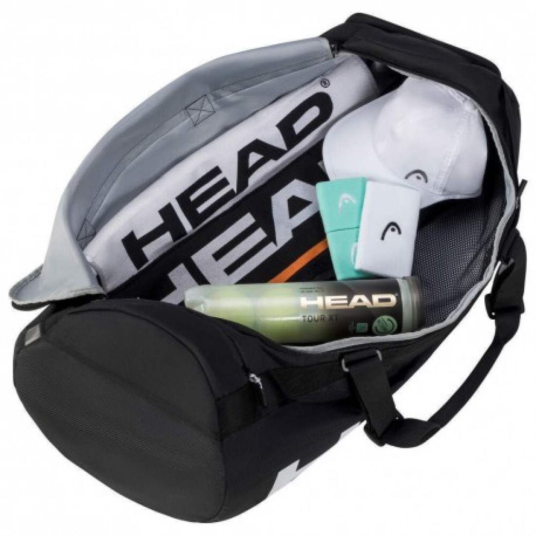 Sac de sport Head Tour 50L noir blanc