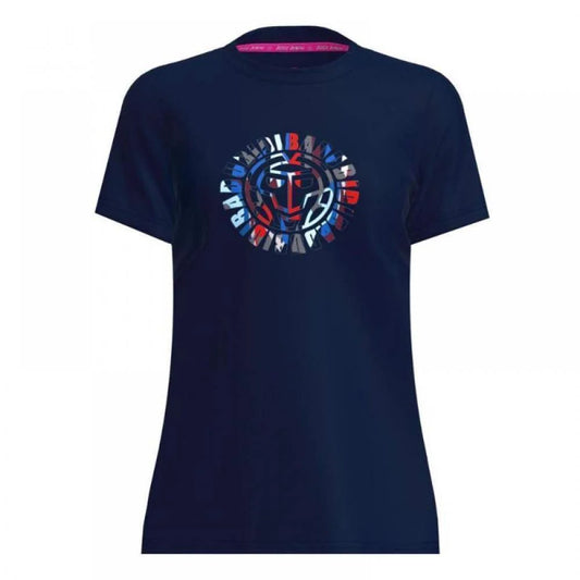 Bidi Badu New York Chill Bleu Foncé Rouge T-shirt Femme