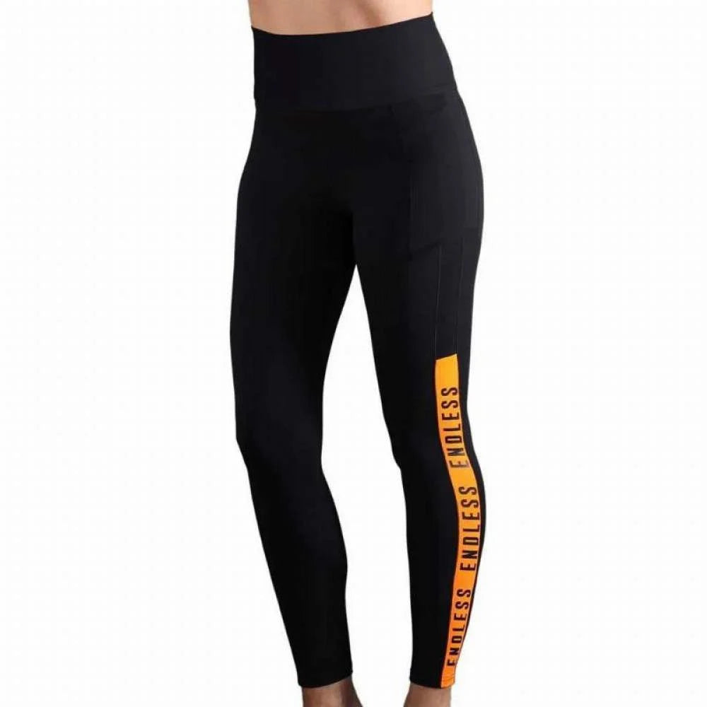 Collant Syncro Endless Noir Orange