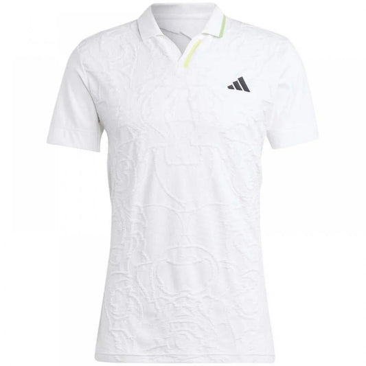 Polo Adidas Aeroready Freelift Pro blanc