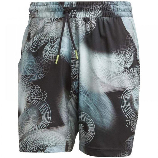 Short Ergo imprimé Adidas noir turquoise