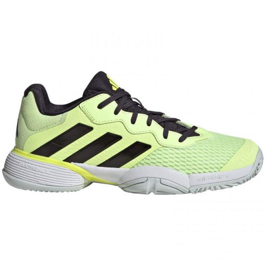 Baskets Adidas Barricade Vert Fluor Noir Junior