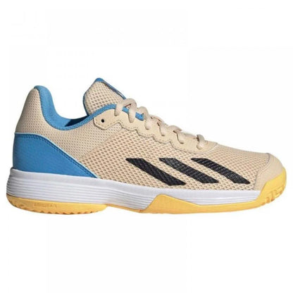 Chaussures Junior Adidas Courtflash Orange Noir Bleu