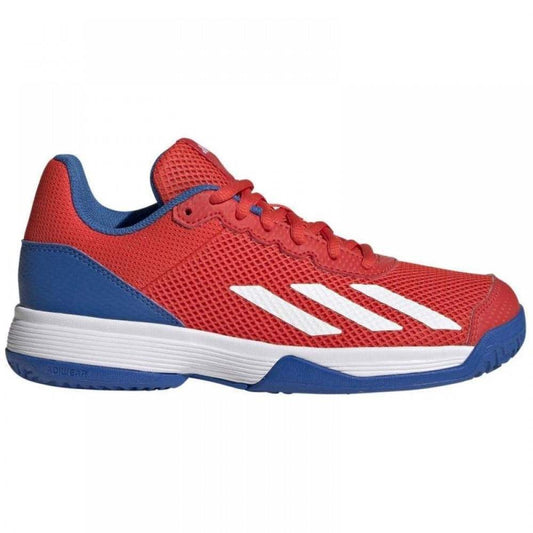 Baskets Adidas Courtflash Rouge Bleu Junior