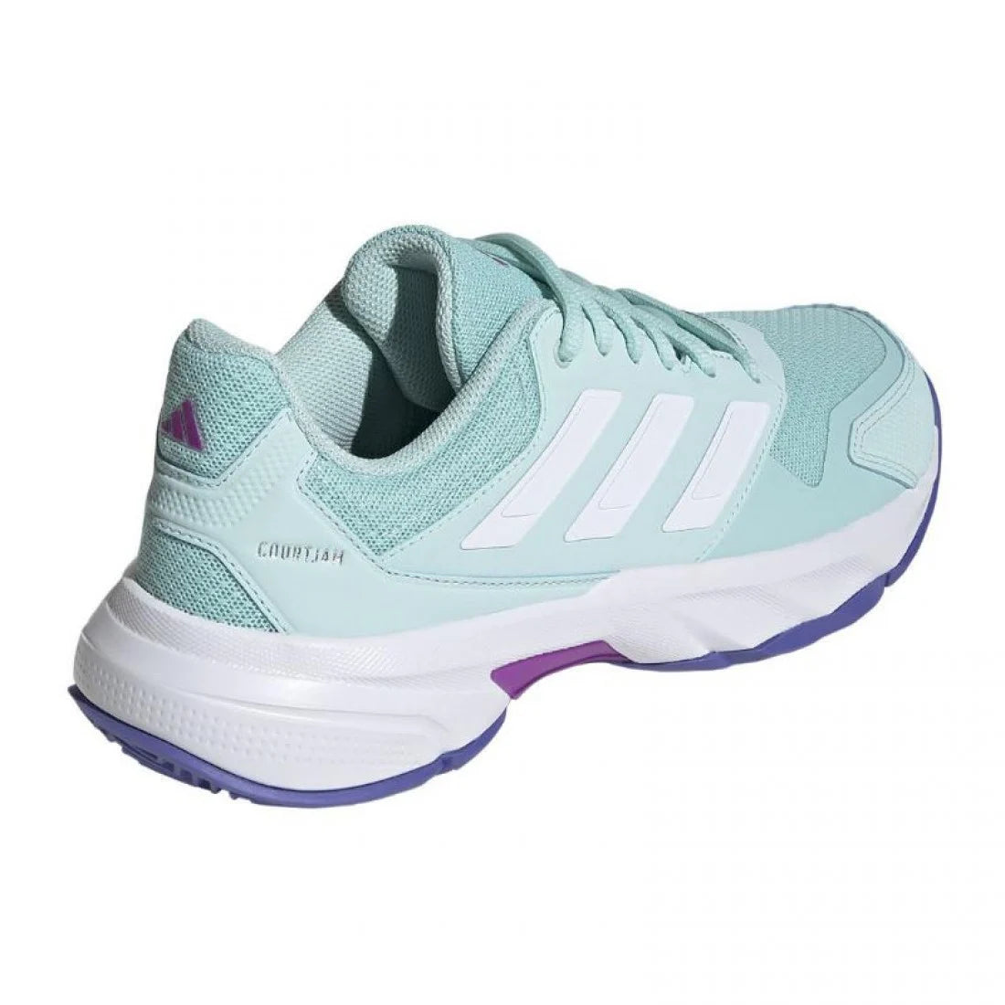 Baskets Femme Adidas CourtJam Control 3 Aqua White