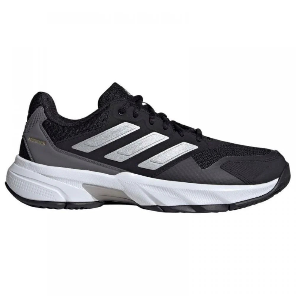 Chaussures Femme Adidas CourtJam Control 3 Noir Argent Gris