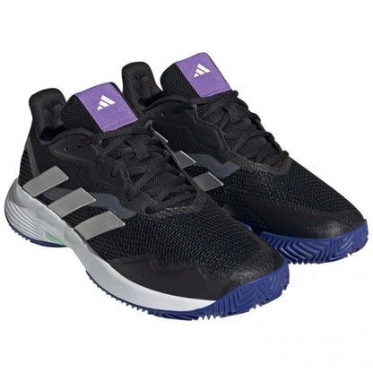 Adidas CourtJam Control Black Nucleo Silver Baskets pour femme