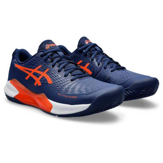 ZAPATILLAS ASICS GEL CHALLENGER 14 CLAY AZUL MARINO NARANJA