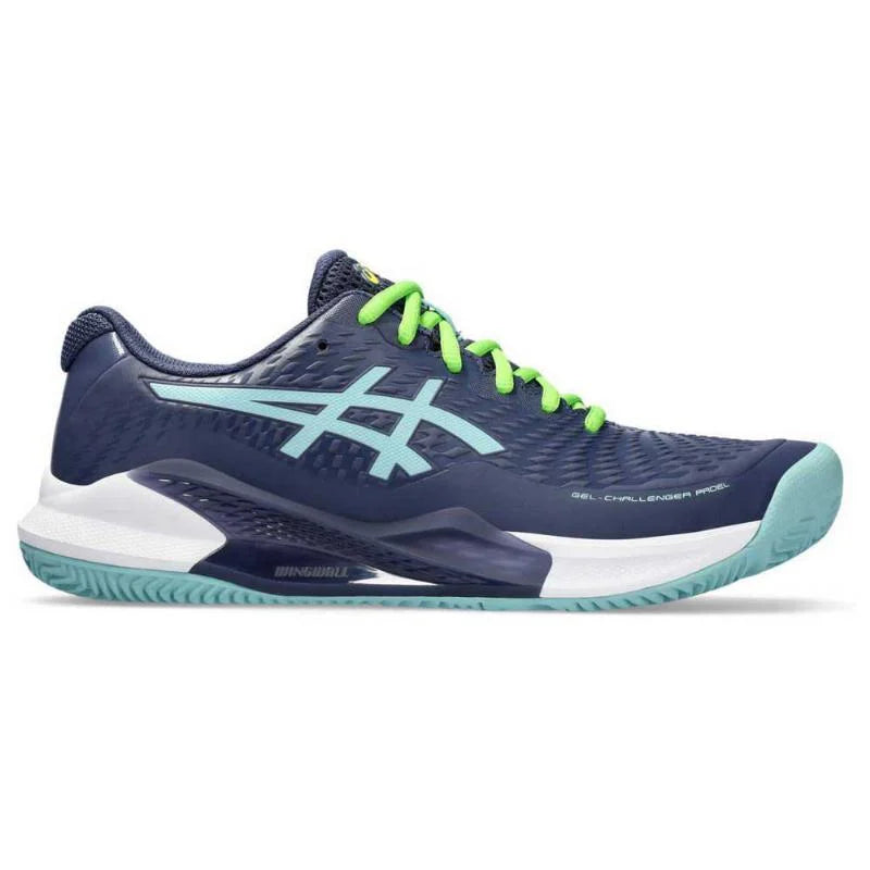 ZAPATILLAS ASICS GEL CHALLENGER 14 PADEL MARINO VERDE AZULADO