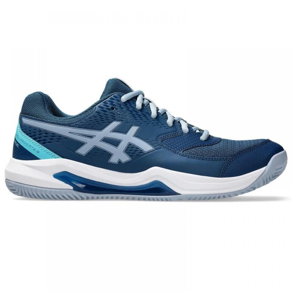 Baskets Asics Gel Dedicate 8 Padel Bleu Mako Gris