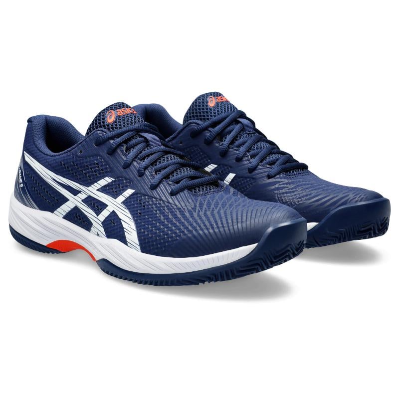 ZAPATILLAS ASICS GEL GAME 9 CLAY AZUL MARINO BLANCO