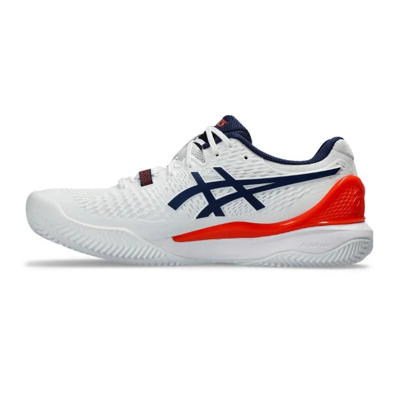 Zapatillas Asics Gel-Resolution 9 Clay Blanco/Naranja 2024