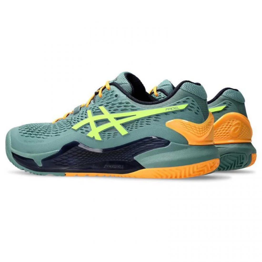 Baskets Asics Gel Resolution 9 Padel Jaune Celadon