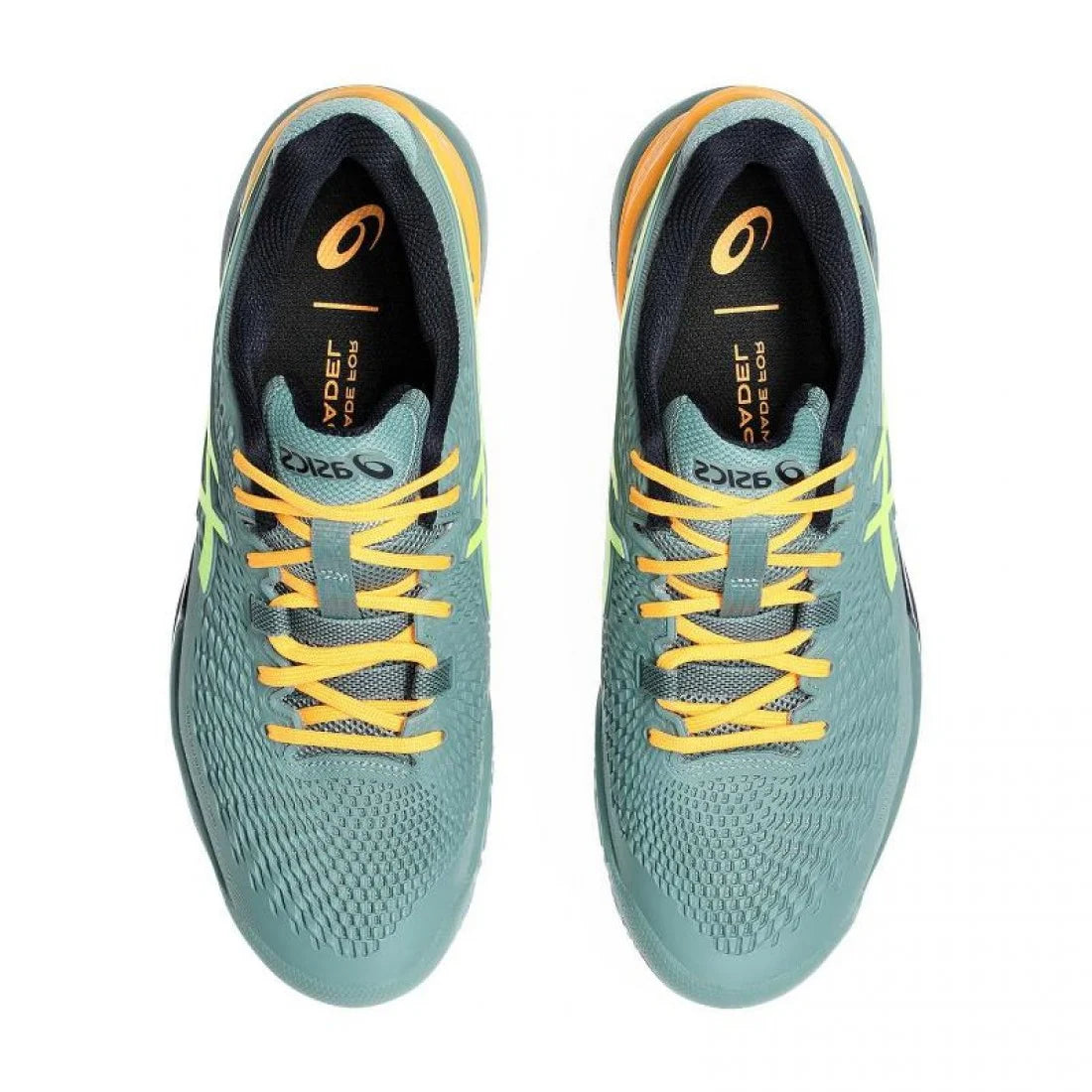 Baskets Asics Gel Resolution 9 Padel Jaune Celadon