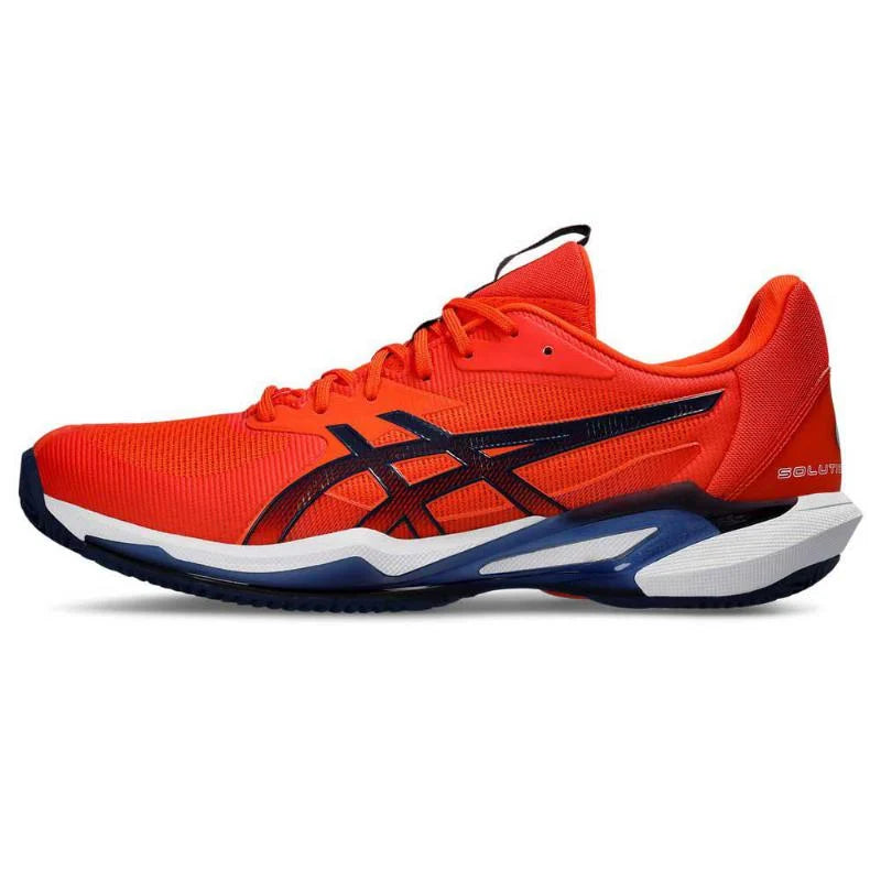 ZAPATILLAS ASICS SOLUTION SPEED FF 3 CLAY NARANJA AZUL MARINO