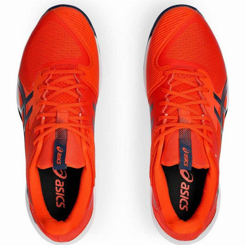 ZAPATILLAS ASICS SOLUTION SPEED FF 3 CLAY NARANJA AZUL MARINO