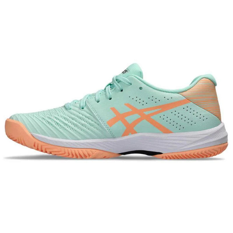 Zapatillas Asics Solution Swift FF Padel Menta Naranja Mujer